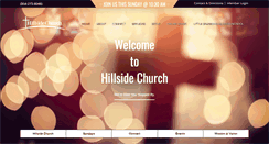 Desktop Screenshot of hillsidechurch.org