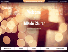 Tablet Screenshot of hillsidechurch.org